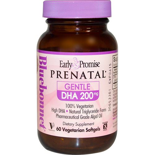 Bluebonnet Nutrition, Early Promise Prenatal, Gentle DHA, 200 mg, 60 Veggie Softgels Review