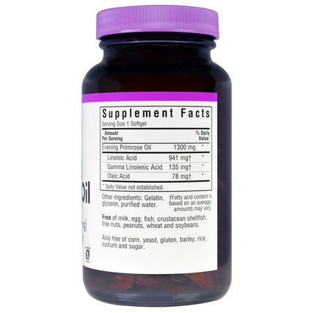 月見草油, 婦女的健康: Bluebonnet Nutrition, Evening Primrose Oil, 1,300 mg, 90 Softgels
