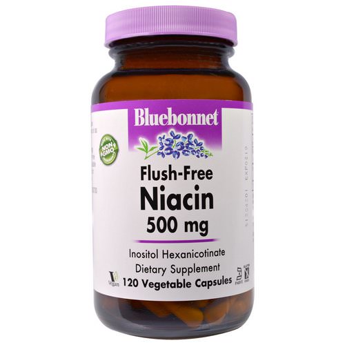 Bluebonnet Nutrition, Flush-Free Niacin, 500 mg, 120 Veggie Caps Review