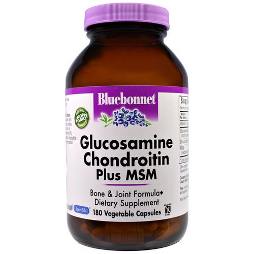 Bluebonnet Nutrition, Glucosamine Chondroitin Plus MSM, 180 Veggie Caps Review
