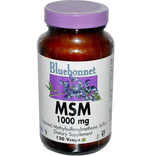 Bluebonnet Nutrition, MSM, 1000 mg, 120 Vcaps Review