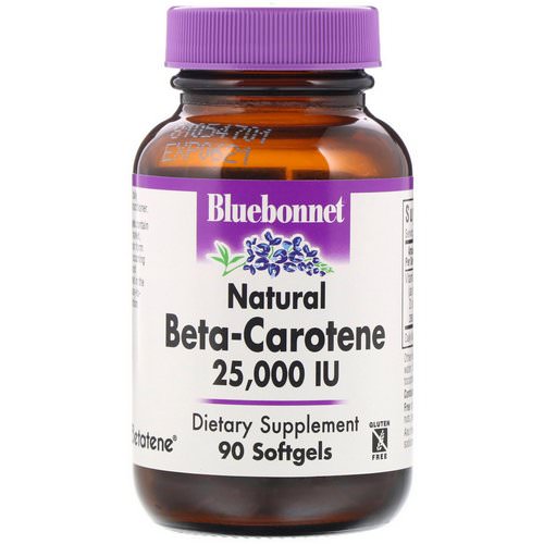 Bluebonnet Nutrition, Natural Beta-Carotene, 25,000 IU, 90 Softgels Review