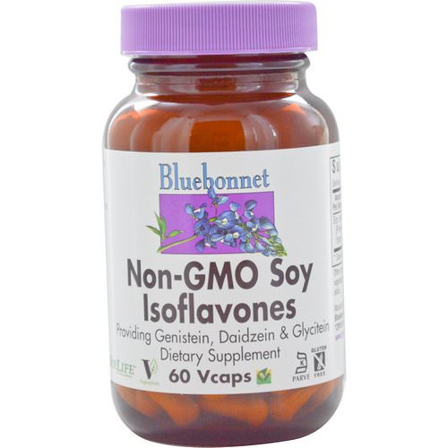 Bluebonnet Nutrition, Non-GMO Soy Isoflavones, 60 Vcaps Review