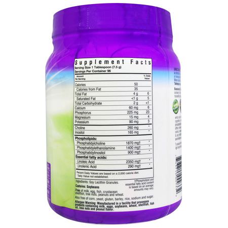 卵磷脂補充劑: Bluebonnet Nutrition, Super Earth, Lecithin Granules, 1.6 lbs (720 g)