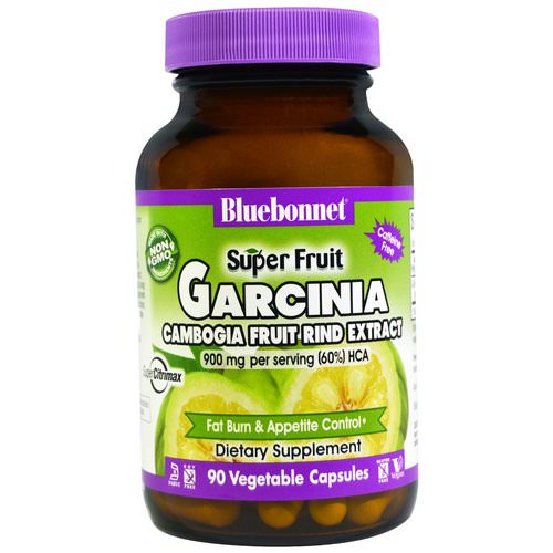 Bluebonnet Nutrition, Super Fruit, Garcinia Cambogia Fruit Rind Extract, 90 Veggie Caps Review