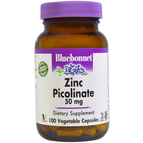 Bluebonnet Nutrition, Zinc Picolinate, 50 mg, 100 Veggie Caps Review