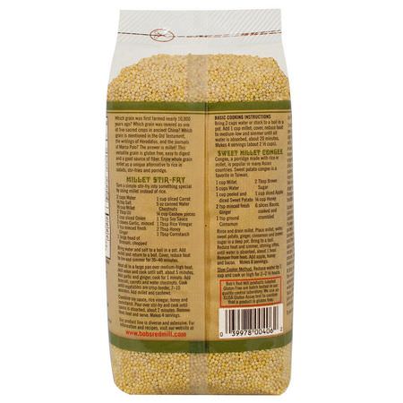 麵包, 穀物: Bob's Red Mill, Millet, Whole Grain, 28 oz (793 g)