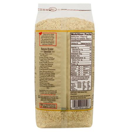 麵包, 穀物: Bob's Red Mill, Natural Raw Wheat Germ, 12 oz (340 g)