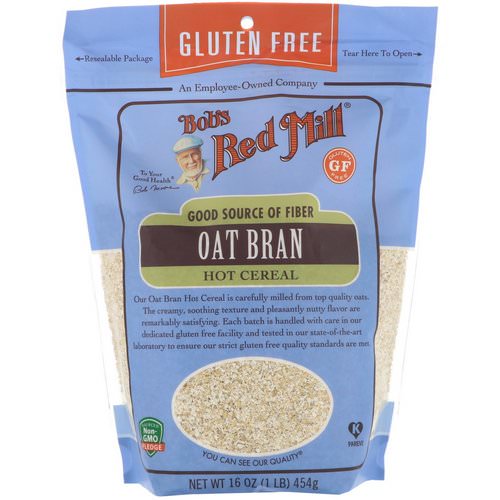 Bob's Red Mill, Oat Bran Hot Cereal, Gluten Free, 16 oz (454 g) Review