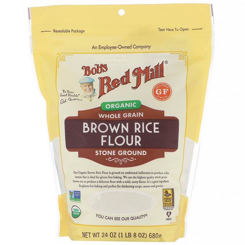 Bob's Red Mill, Organic Brown Rice Flour, Whole Grain, 24 oz (680 g) Review