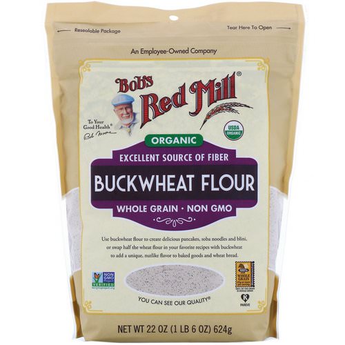 Bob's Red Mill, Organic Buckwheat Flour, Whole Grain, 22 oz (624 g) Review