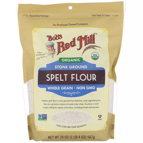 Bob's Red Mill, Organic Spelt Flour, Whole Grain, 20 oz (567 g) Review