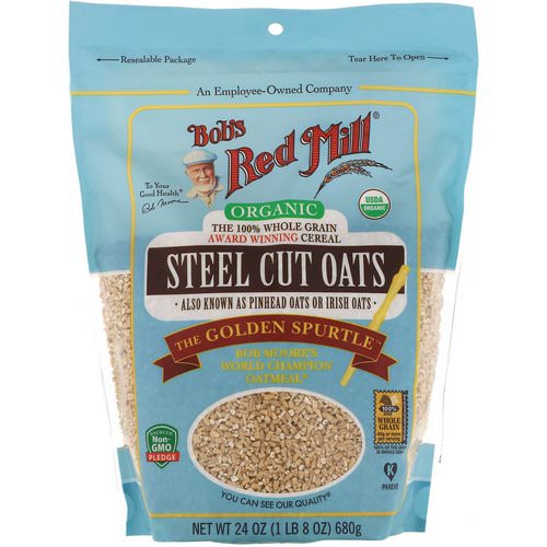 Bob's Red Mill, Organic Steel Cut Oats, Whole Grain, 24 oz (680 g) Review