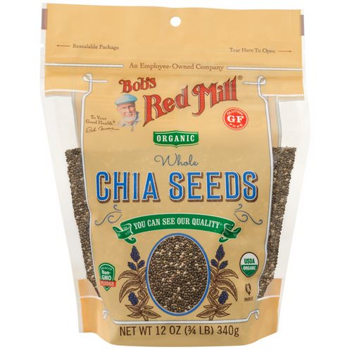 Bob's Red Mill, Organic Whole Chia Seeds, 12 oz (340 g) Review