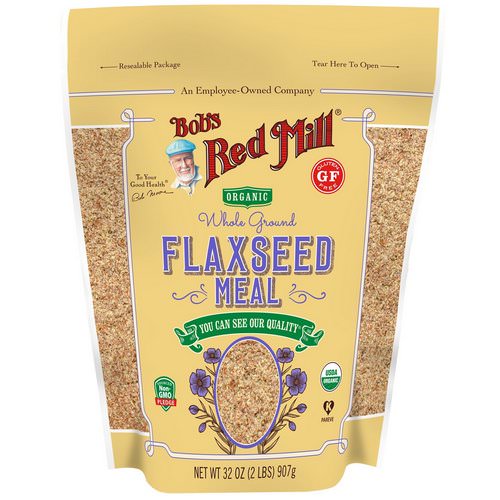 Bob's Red Mill, Organic Whole Ground Flaxseed Meal, 2 lbs (907 g) Review