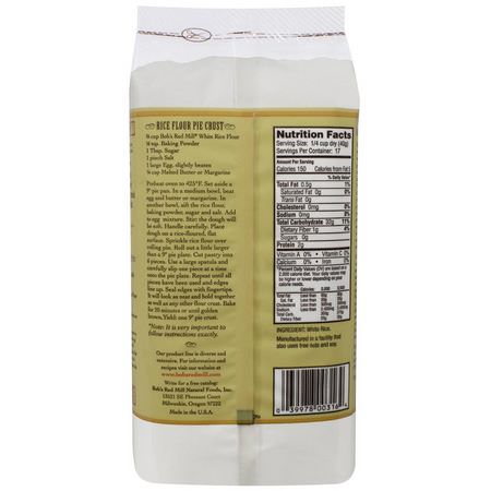 白米粉, 混合物: Bob's Red Mill, White Rice Flour, 24 oz (680 g)