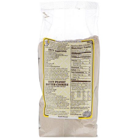 混合物, 麵粉: Bob's Red Mill, Teff Flour, Whole Grain, 24 oz (680 g)