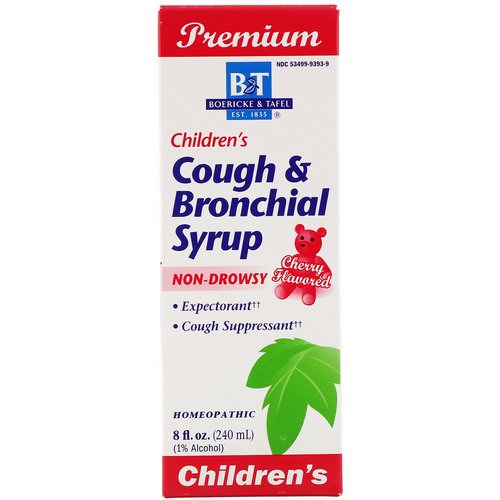 Boericke & Tafel, Premium Children's Cough & Bronchial Syrup, Cherry Flavor, 8 fl oz (240 mg) Review