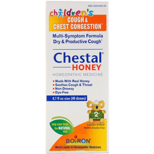Boiron, Chestal Honey, Children's Cough & Chest Congestion, 6.7 fl oz Review
