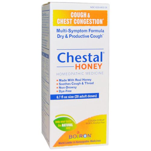 Boiron, Chestal Honey, Cough & Chest Congestion, 6.7 fl oz Review