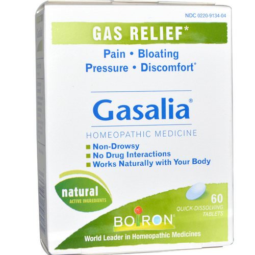 Boiron, Gasalia, Gas Relief, 60 Quick-Dissolving Tablets Review