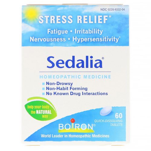Boiron, Sedalia, Stress Relief, 60 Quick-Dissolving Tablets Review