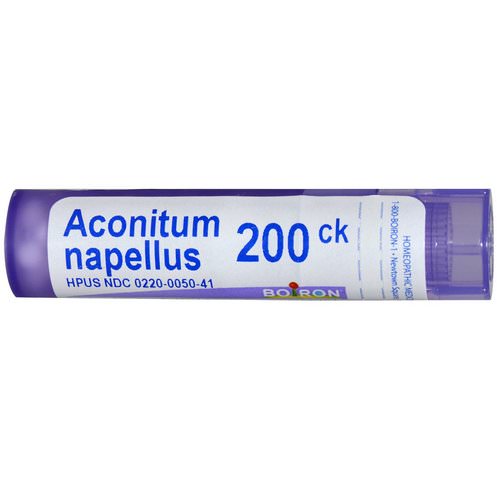 Boiron, Single Remedies, Aconitum Napellus, 200CK, Approx 80 Pellets Review