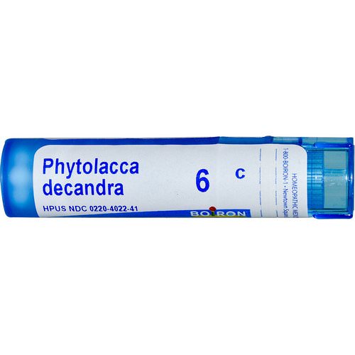 Boiron, Single Remedies, Phytolacca Decandra, 6C, Approx 80 Pellets Review