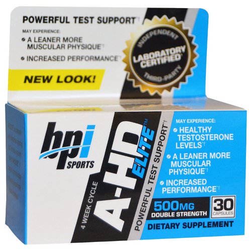BPI Sports, A-HD Elite, 500 mg, 30 Capsules Review