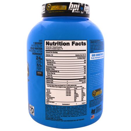 乳清蛋白, 運動營養: BPI Sports, Best Protein, Advanced 100% Protein Formula, Cookies and Cream, 5.2 lbs (2,363 g)