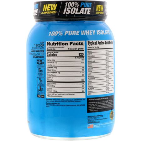 乳清蛋白, 運動營養: BPI Sports, ISO HD, 100% Pure Isolate Protein, Vanilla Cookie, 1.6 lbs (713 g)