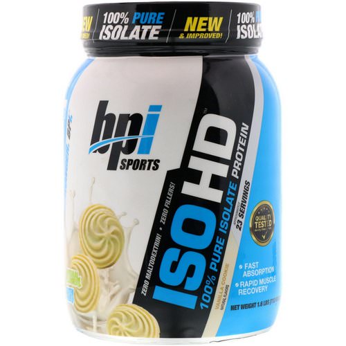 BPI Sports, ISO HD, 100% Pure Isolate Protein, Vanilla Cookie, 1.6 lbs (713 g) Review