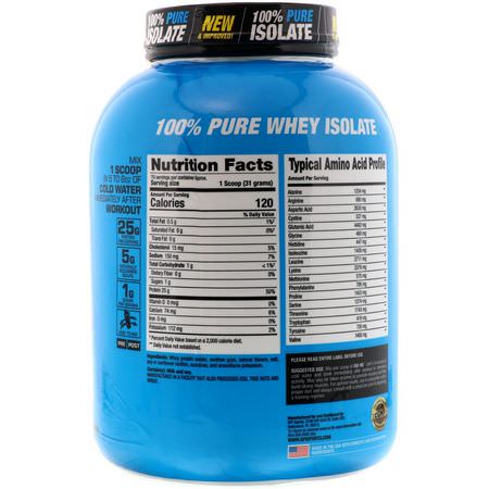 乳清蛋白, 運動營養: BPI Sports, ISO HD, 100% Pure Isolate Protein, Vanilla Cookie, 4.8 lbs (2170 g)