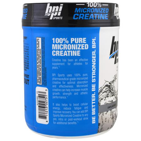 BPI Sports Creatine Monohydrate Micronized Creatine - 一水化肌酸微粉肌酸