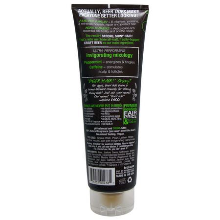 洗髮, 護髮: BRoo, Invigorating Shampoo, Malted Mint, 8.5 fl oz (250 ml)
