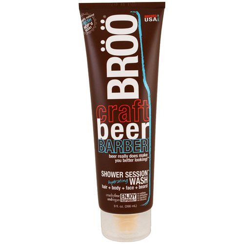 BRoo, Crafted Beer Barber, Shower Session Hydrating Wash, Fresh Scent, 9 fl oz (266 ml) Review