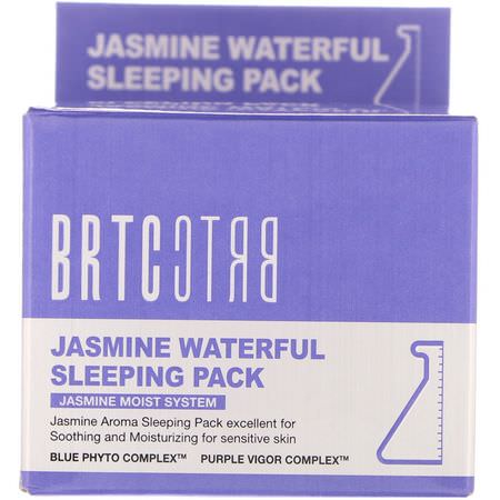 K-美容保濕霜, 乳霜: BRTC, Jasmine Waterful Sleeping Pack, 50 ml