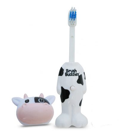 嬰兒牙刷, 口腔護理: Brush Buddies, Poppin', Milky Wayne Cow, Soft, 1 Toothbrush