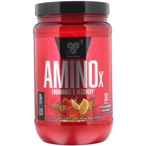 BSN, Amino-X, Endurance & Recovery, Strawberry Orange, 15.3 oz (435 g) Review