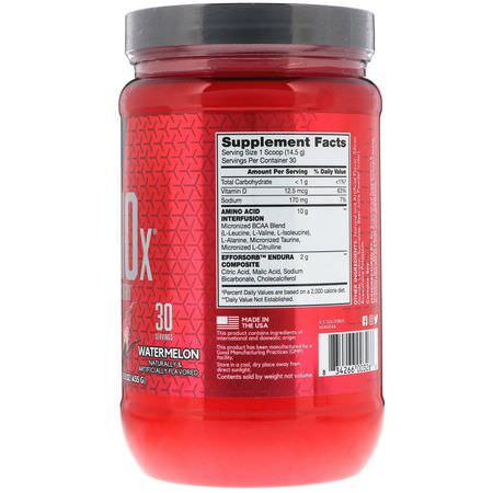 BCAA, 氨基酸: BSN, Amino-X, Endurance & Recovery, Watermelon, 15.3 oz (435 g)