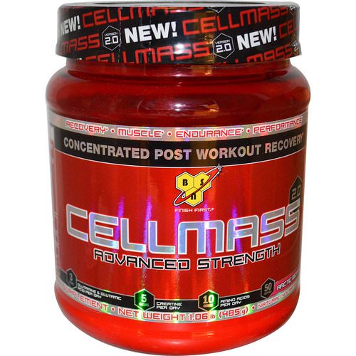 BSN, Cellmass 2.0, Concentrated Post Workout Recovery, Arctic Berry, 1.06 lbs (485 g) Review