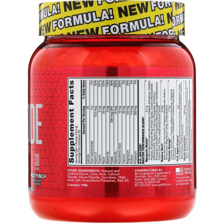 無水甜菜鹼興奮劑: BSN, N.O.-Xplode, Legendary Pre-Workout, Fruit Punch, 1.22 lbs (555 g)