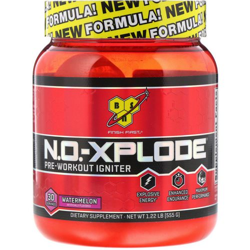 BSN, N.O.-Xplode, Pre-Workout Igniter, Watermelon, 1.22 lbs (555 g) Review