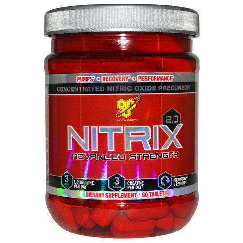 BSN, Nitrix 2.0, Concentrated Nitric Oxide Precursor, 90 Tablets Review