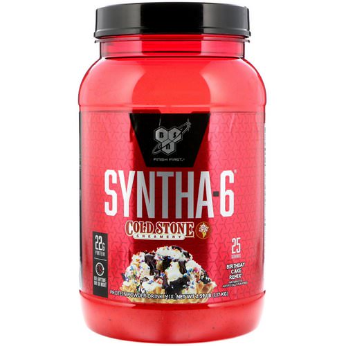 BSN, Syntha-6, Cold Stone Creamery, Birthday Cake Remix, 2.59 lb (1.17 kg) Review