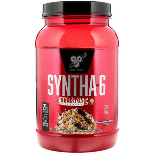 BSN, Syntha-6, Cold Stone Creamery, Germanchokolatekake, 2.59 lb (1.17 kg) Review