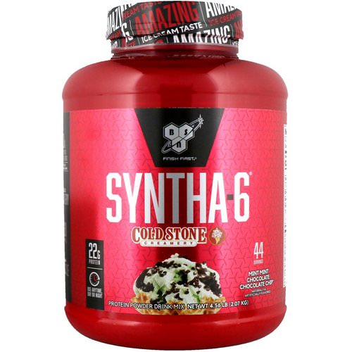 BSN, Syntha-6, Cold Stone Creamery, Mint Mint Chocolate Chocolate Chip, 4.56 lb (2.07 kg) Review