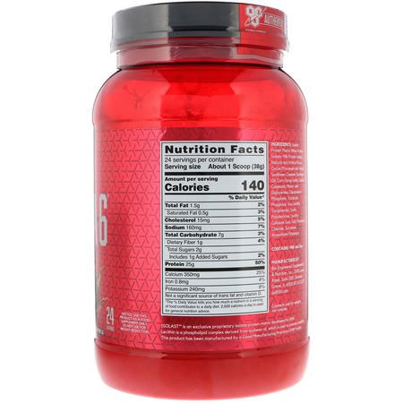 蛋白質, 運動營養: BSN, Syntha-6 Isolate, Protein Powder Drink Mix, Chocolate Milkshake, 2.01 lb (912 g)