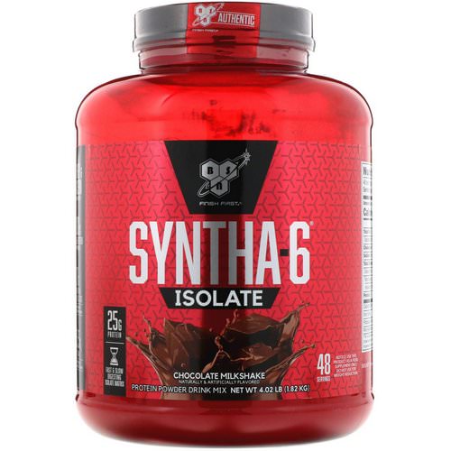 BSN, Syntha-6 Isolate, Protein Powder Drink Mix, Chocolate Milkshake, 4.02 lb (1.82 kg) Review