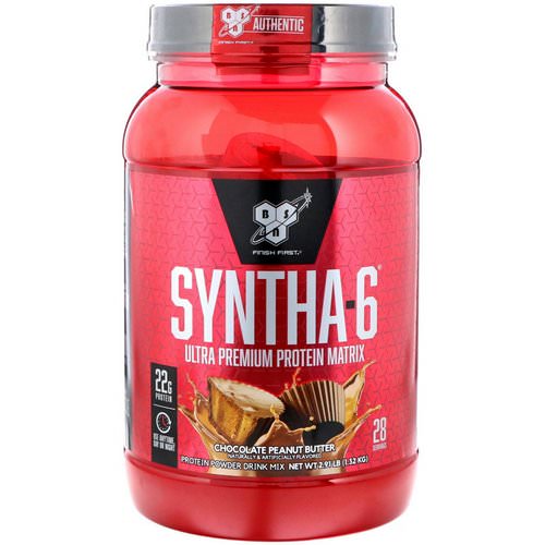 BSN, Syntha-6, Ultra Premium Protein Matrix, Chocolate Peanut Butter, 2.91 lbs (1.32 kg) Review